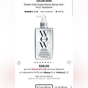 Color wow dream coat